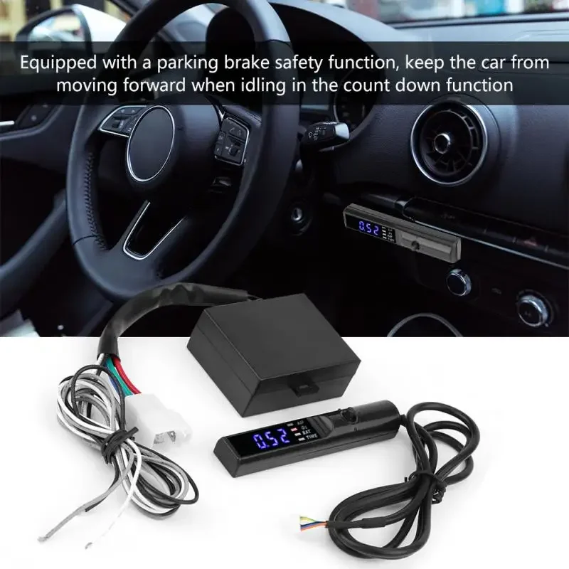 Temporizador Turbo de 12V para coche, controlador de retardo, retardador de tiempo de estacionamiento, dispositivo modificado, pantalla Digital LED electrónica Universal para coche