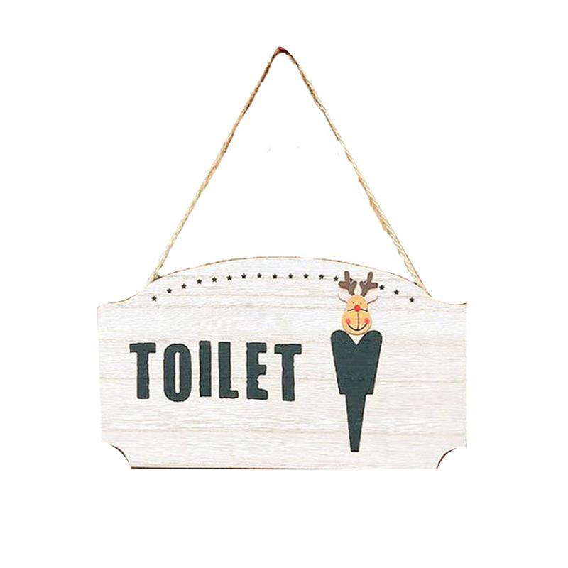 Wooden Toilet Hanging Sign Women Men Restroom Sign Washroom Sign Board for Home Apartment Hotel Decoration: Men