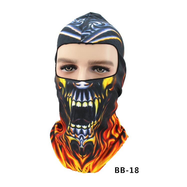 Biker Motorcycle Face Mask Headgear Headscarf Skull Balaclava Foulard Hood: YB21