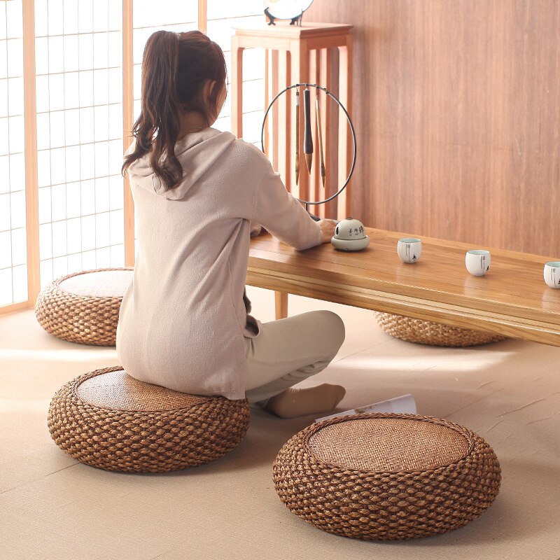 Style orientiel classique tabouret chaussures banc à langer meubles chinois décoratifs japonais Zen Tatami tabouret bas