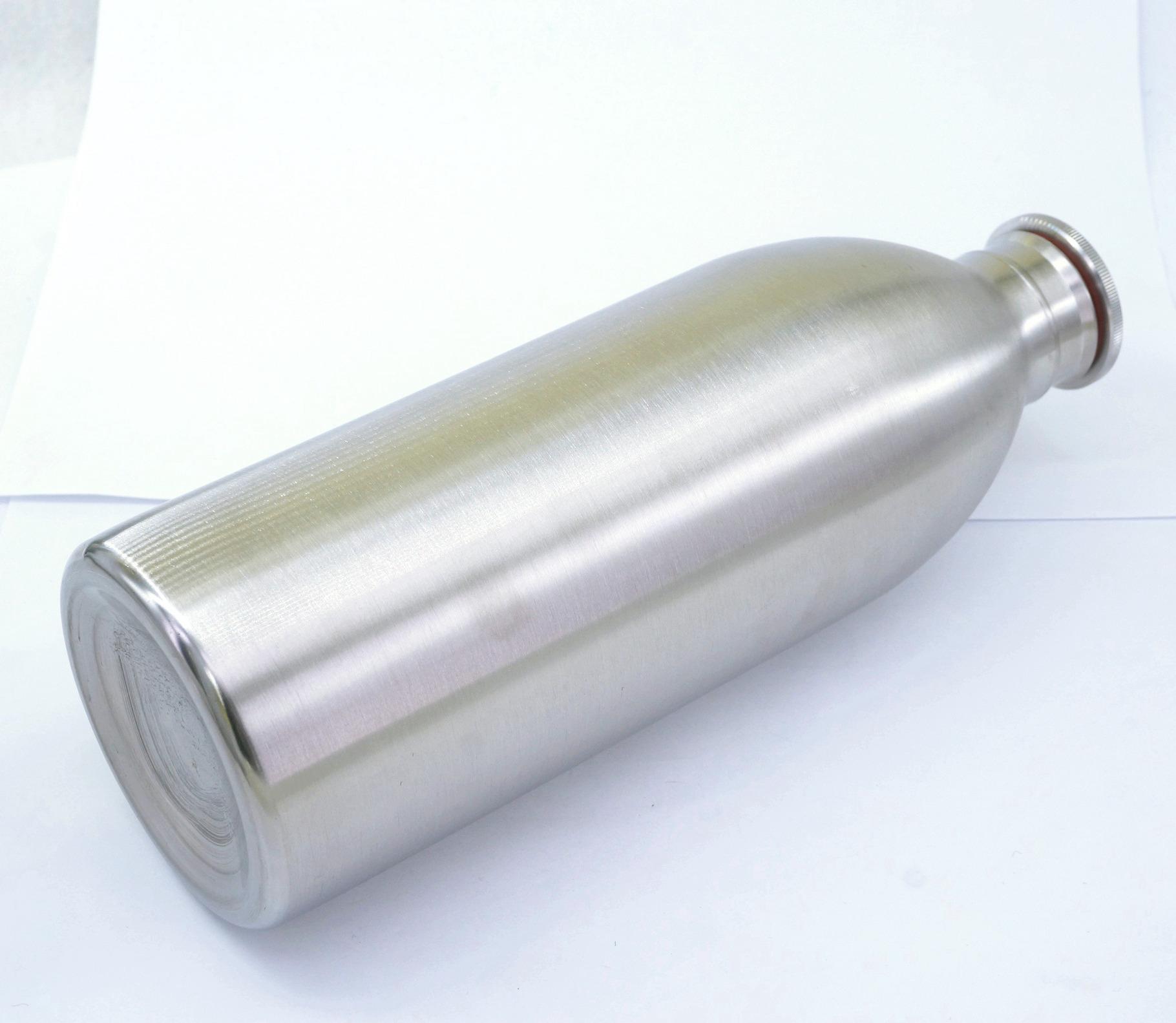 304 Stainless Steel 1L 32oz Mini Beer Bottle Screw Cap Homebrew Wine Barware