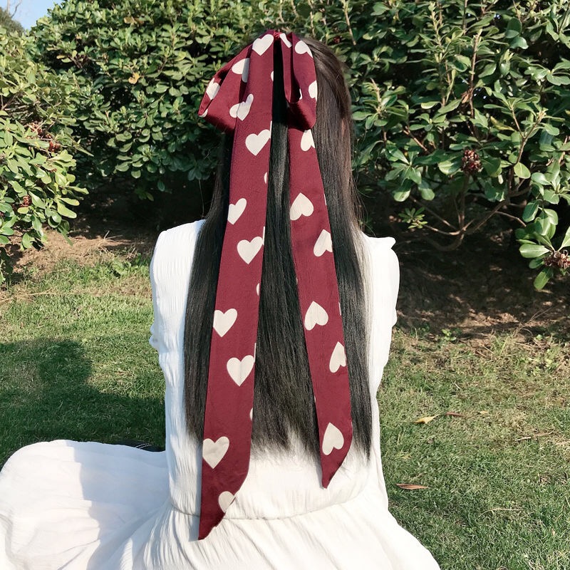 Bufanda de seda larga y estrecha para mujer, banda para la cabeza con estampado de , bolso de corbata pequeño, bufandas delgadas con cinturón de constelación japonesa