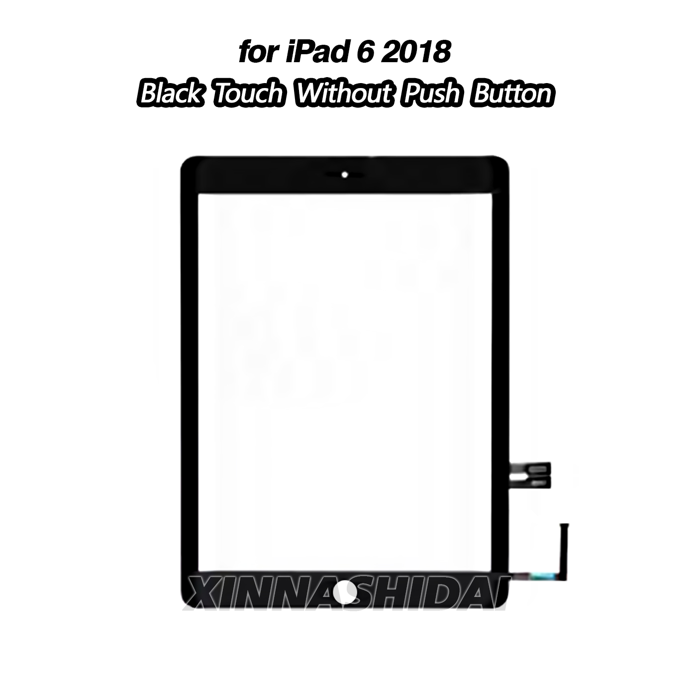 Voor iPad 6 6e Gen A1893 A1954 touch Screen Panel Digitizer Voor Glas Vervangende onderdelen: Black