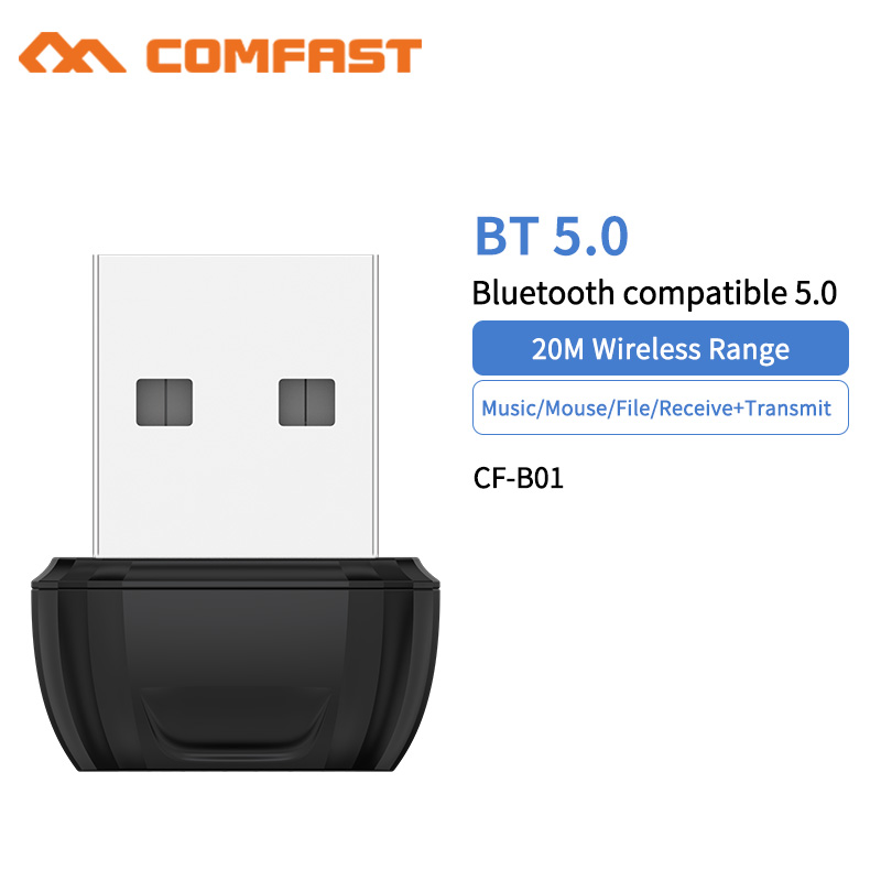 Mini Draadloze Usb Bluetooth Dongle Adapter 5.0 Bluetooth Music Receiver Audio Zender Voor Pc Speaker Muis Laptop CF-B01