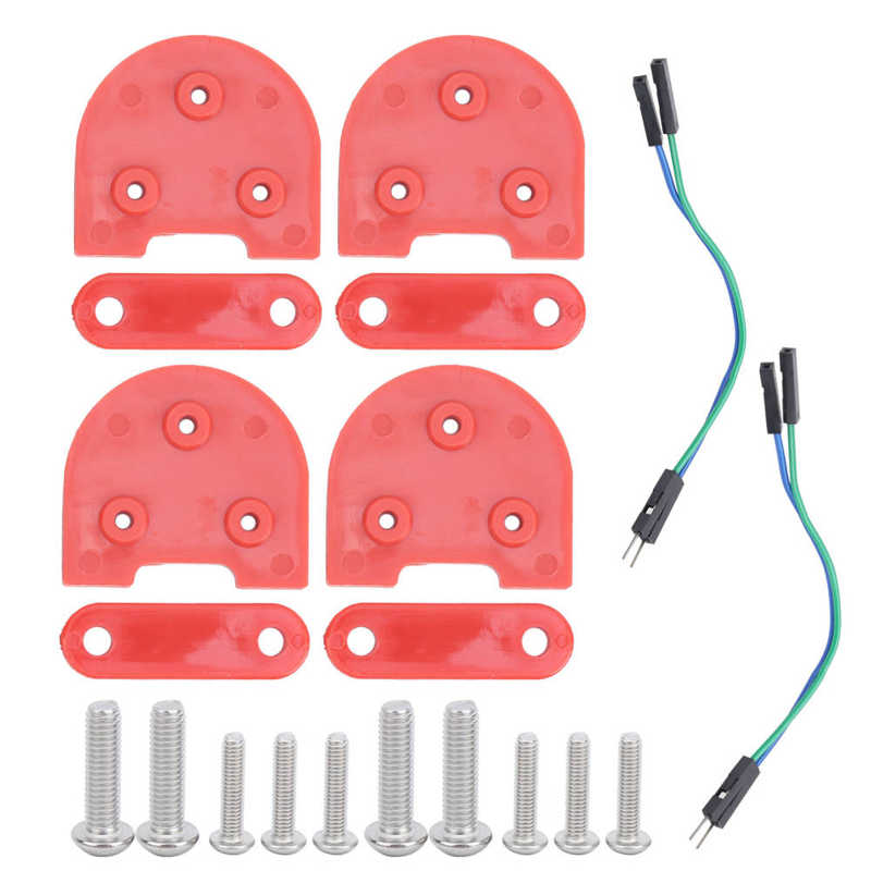 Fenders Heightening Gasket 2Sets Fenders Lift Gasket Foot Support Gasket with Taillight Cable for Xiaomi M365 /M365 PRO Scooter: red