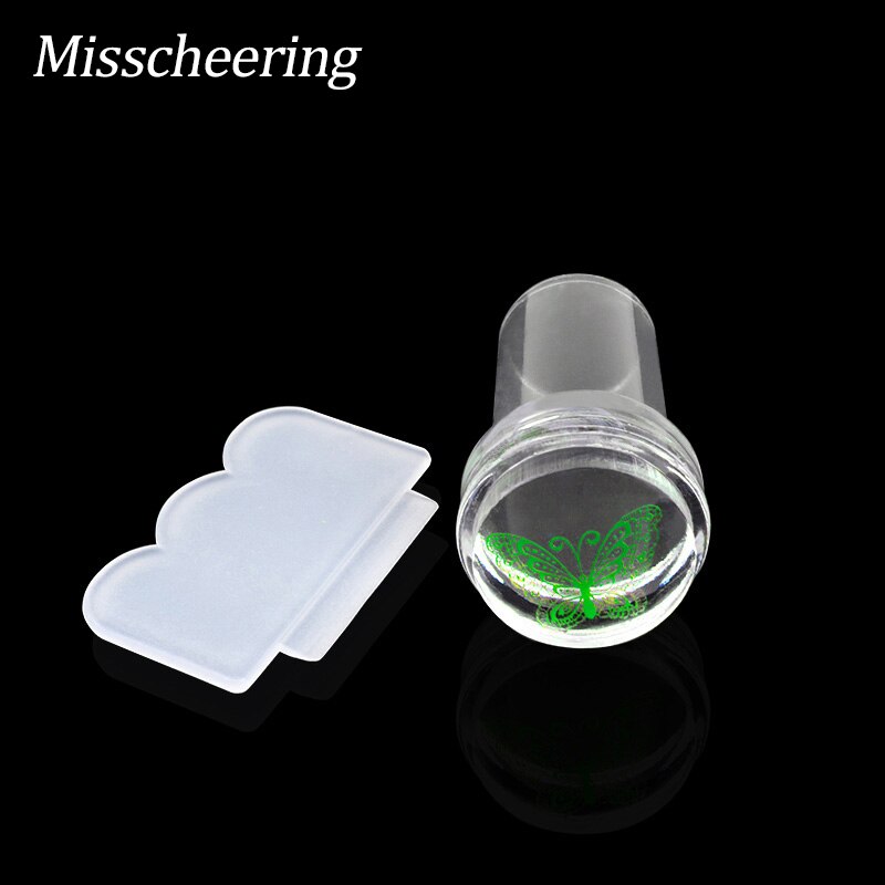 1Pc Nail Art estampage modèle plaque papillon géométrique en acier inoxydable transfert pochoirs ongles modèle bricolage polonais imprimer Image: clear Stamper