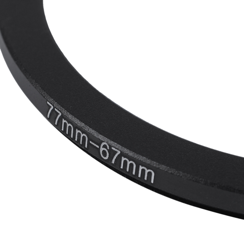 77Mm-67Mm 77Mm Naar 67Mm Step Down Ring Adapter Zwart Voor Dslr Camera