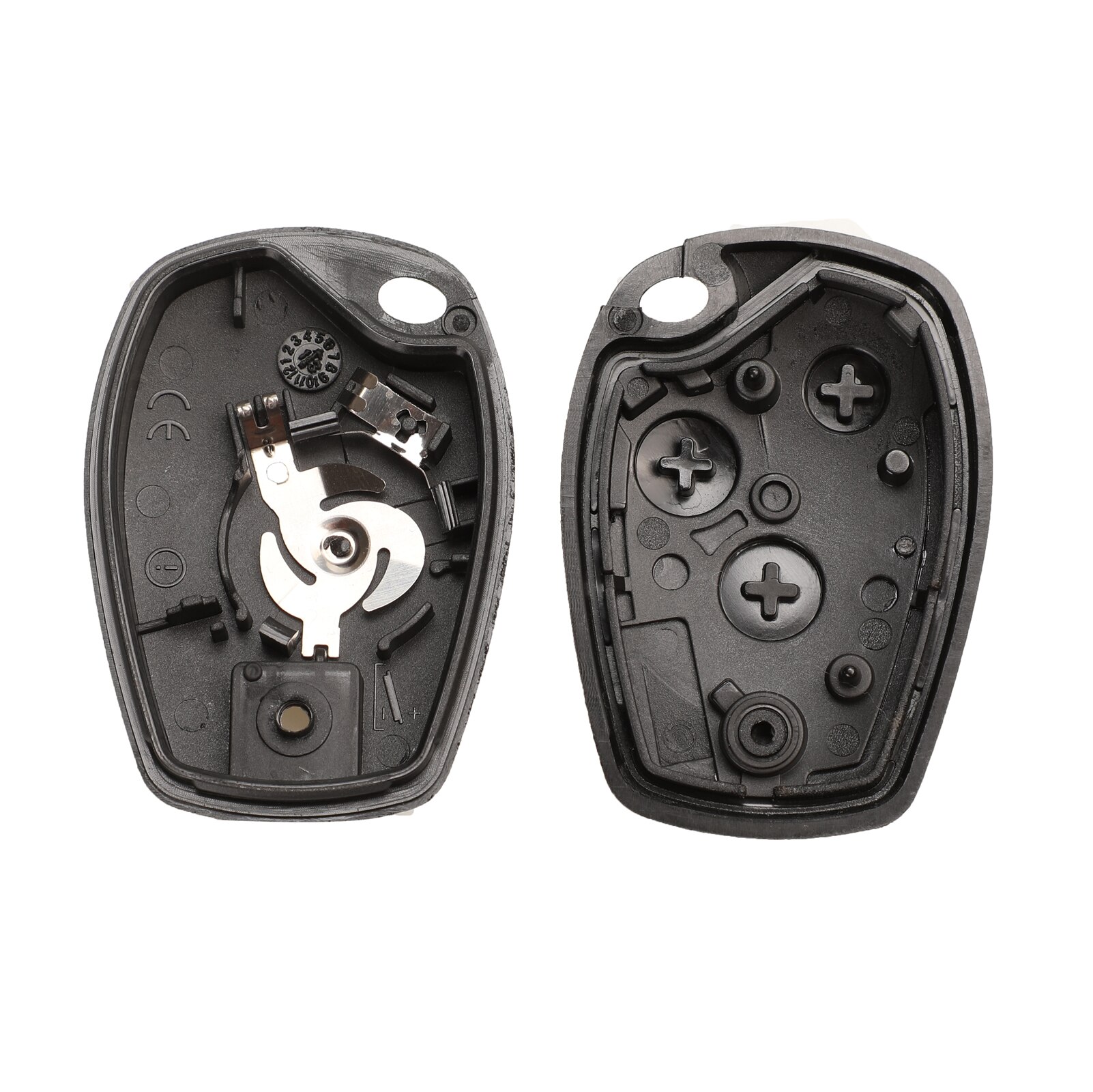 Kuterie coque de clé de voiture à distance pour Renault mégane Modus Clio Kangoo Logan Sandero Duster 2 boutons avec lame de clé non coupée: Key Case For NE72