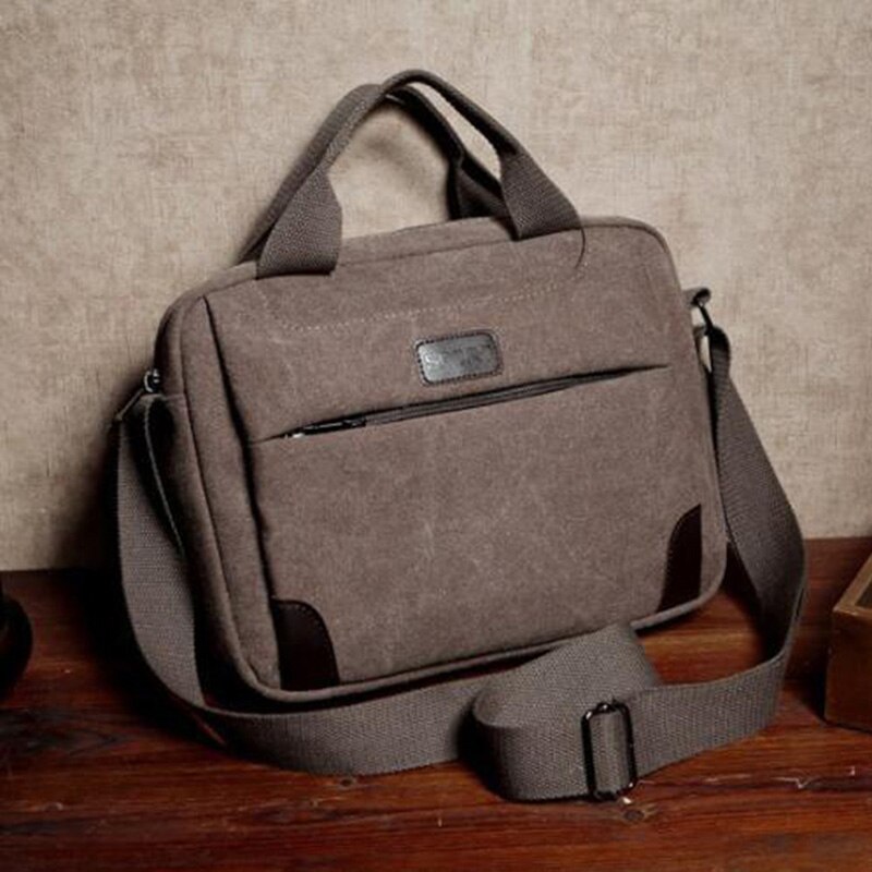 hommes toile bandoulière randonnée militaire messager fronde sac à bandoulière sacs à bandoulière: coffee