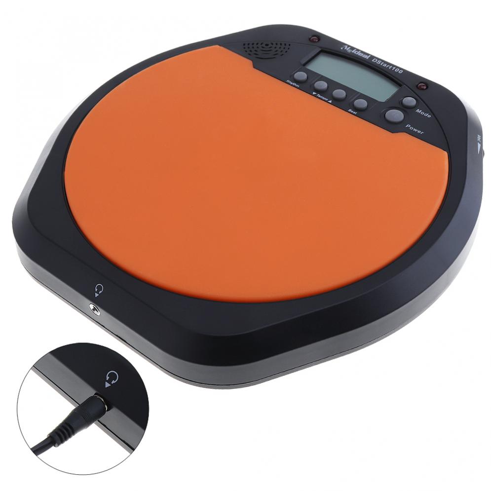 8Inch Digitale Elektrische Drum Pad Training Praktijk Metronoom Met Twee Maple Wood Drumstokken Drumsticks