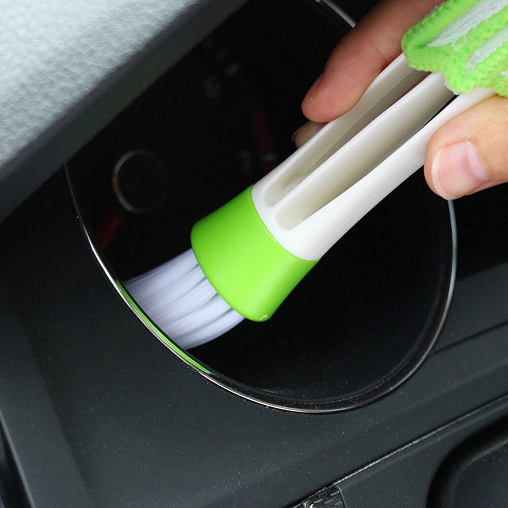 Mini Duster for Car Air Vent Automotive Air Conditioner Cleaner Brush Dust Collector Cleaning Cloth Tool for Keyboard Window D4