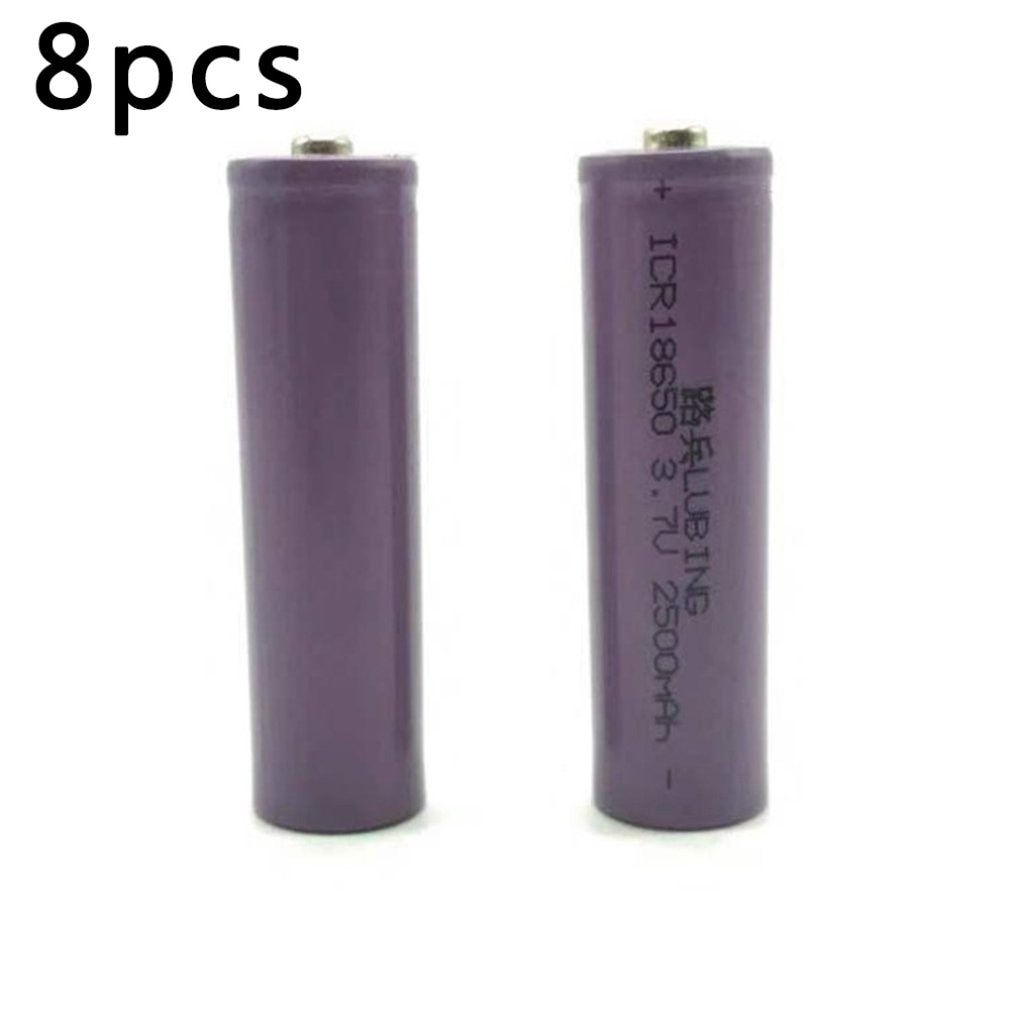18650 lithium battery 3.7V pointed lithium battery 2500mah high capacity bright flashlight rechargeable battery