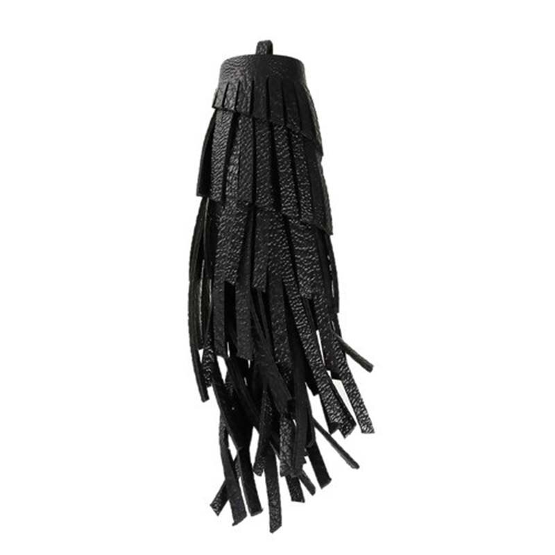 PYOAGT Handmade PU Leather Tassel Keychain - Bag Charm & Purse Decor - View #12