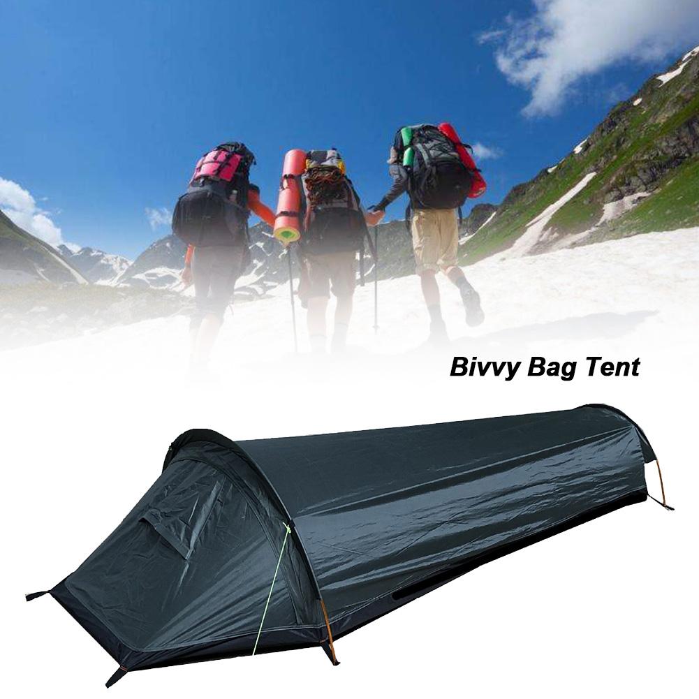 Newest Ultralight Bivvy Bag Tent Compact Single Person Larger Space Waterproof Sleeping Bag Cover Bivvy Sack For Outdoor Camping