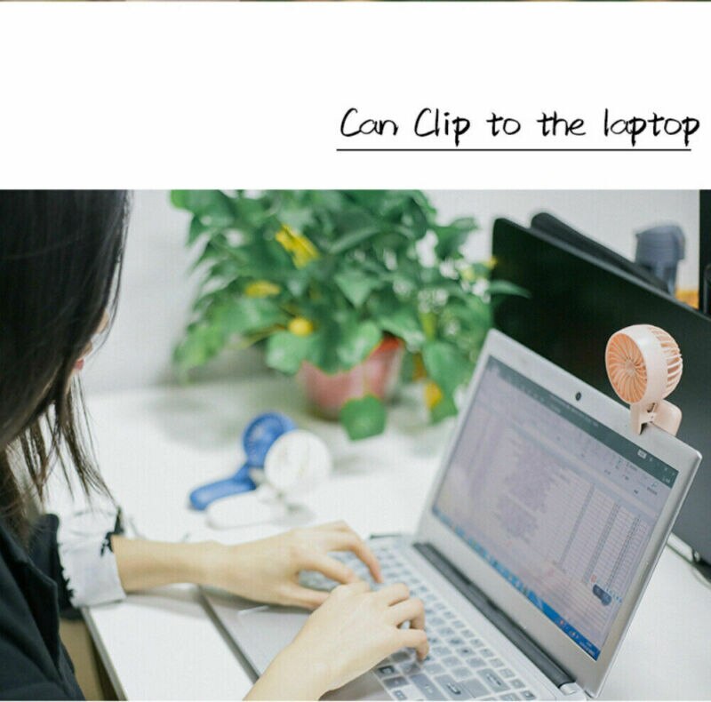 Draagbare Usb Oplaadbare Desk Fan Battery Operated Clip Op Mini Fan Handheld