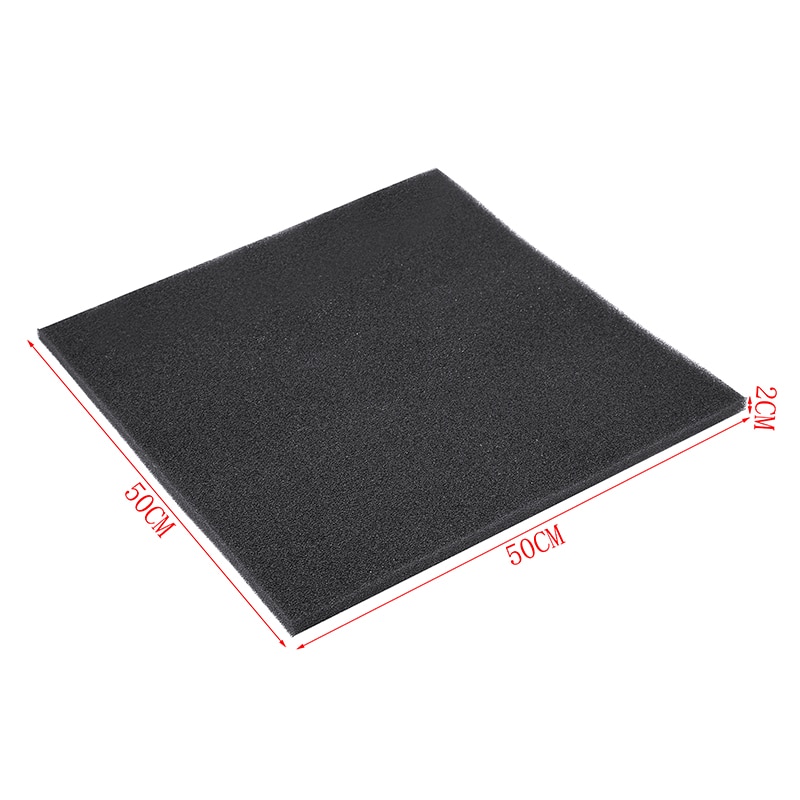 2/5CM Aquatic Biochemische Spons Filter Bio Spons Aquarium Filter Aquarium Garnalen Vijver Filtratie Media Pad 50x50cm