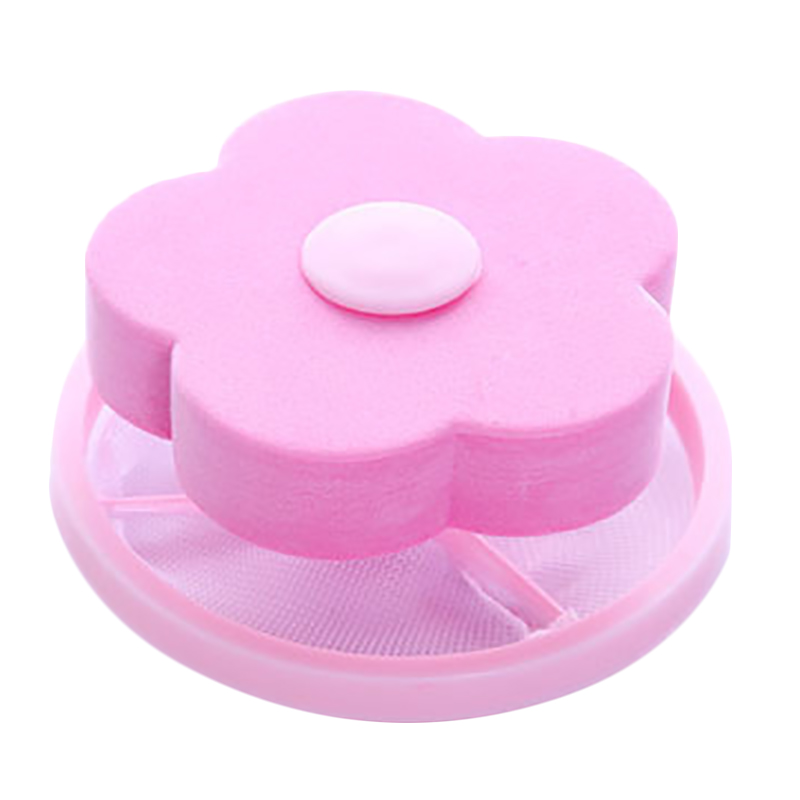 Filtro reutilizable para lavadora, trampa de malla de pelusa flotante, bolsa de red, utensilio doméstico: pink 1pcs