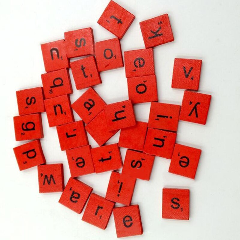 100 st/set inlärningsleksak spacer träpärlor kub alfabetet bokstavsarmband smycken gör diy-set