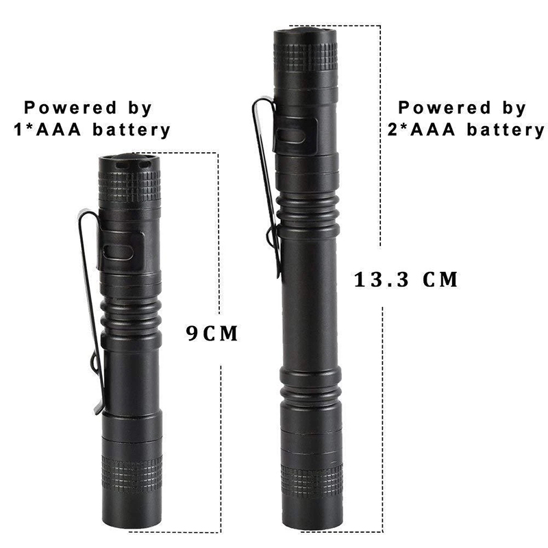 Mini bolígrafo de luz LED portátil con Clip, linterna de mano de bolsillo ultrabrillante de altos lúmenes para acampar y emergencias al aire libre