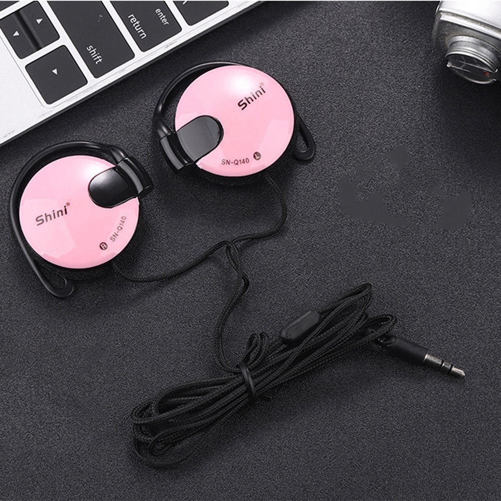 Bass estéreo esporte com fio fone de ouvido gancho fone de ouvido fone de ouvido