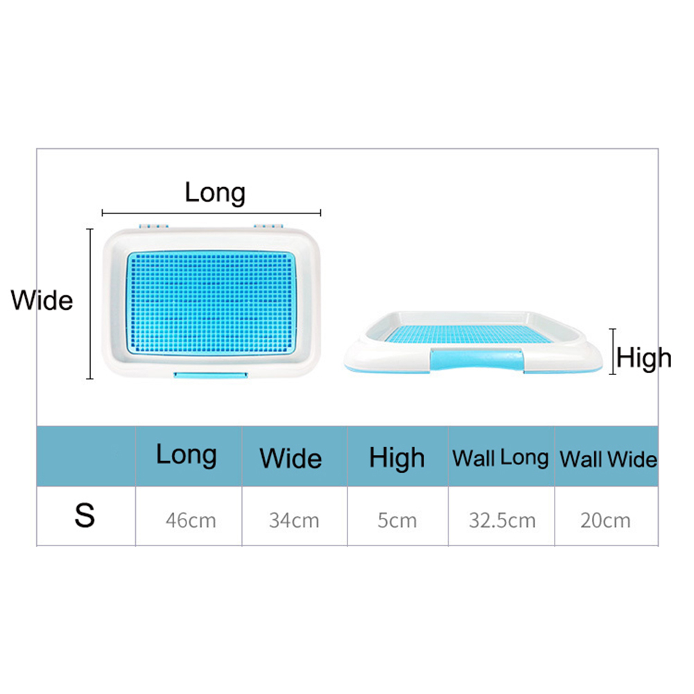 Pet Litter Box Column Mesh Indoor Dog Toilet Training Tray Cleaning Accessories