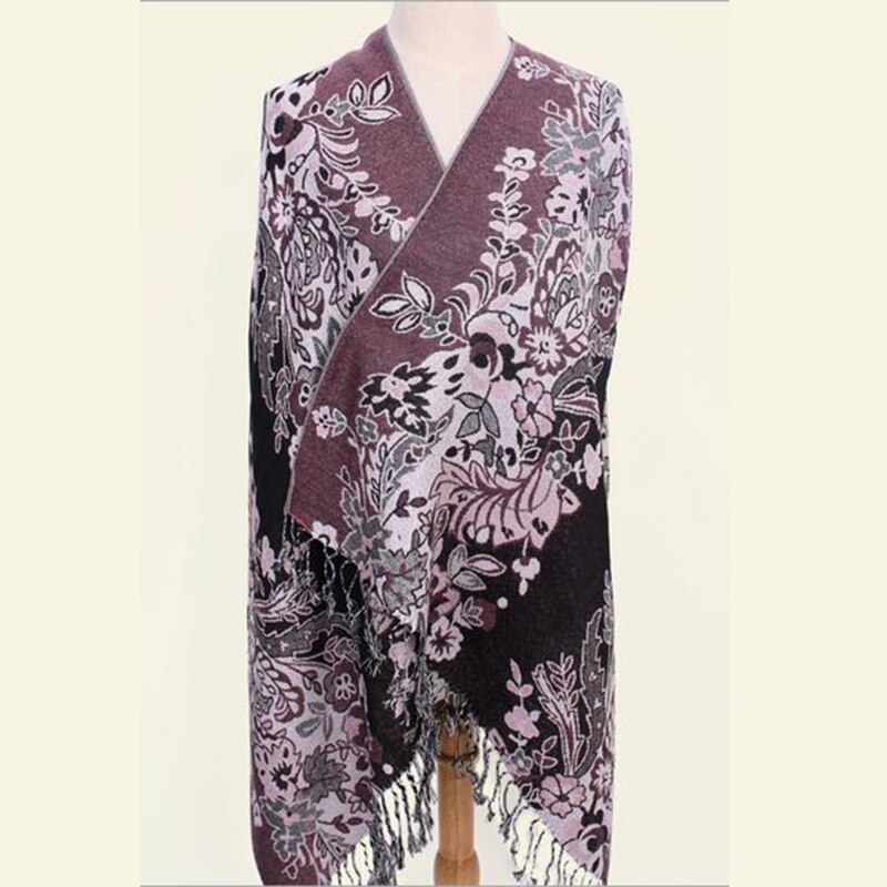 Runmeifa langt plaid tørklæde kvinder vinter print tørklæder sjaler wrap pashmina tørklæde varm cashmere kvinde stole tørklæder 190 x 70cm
