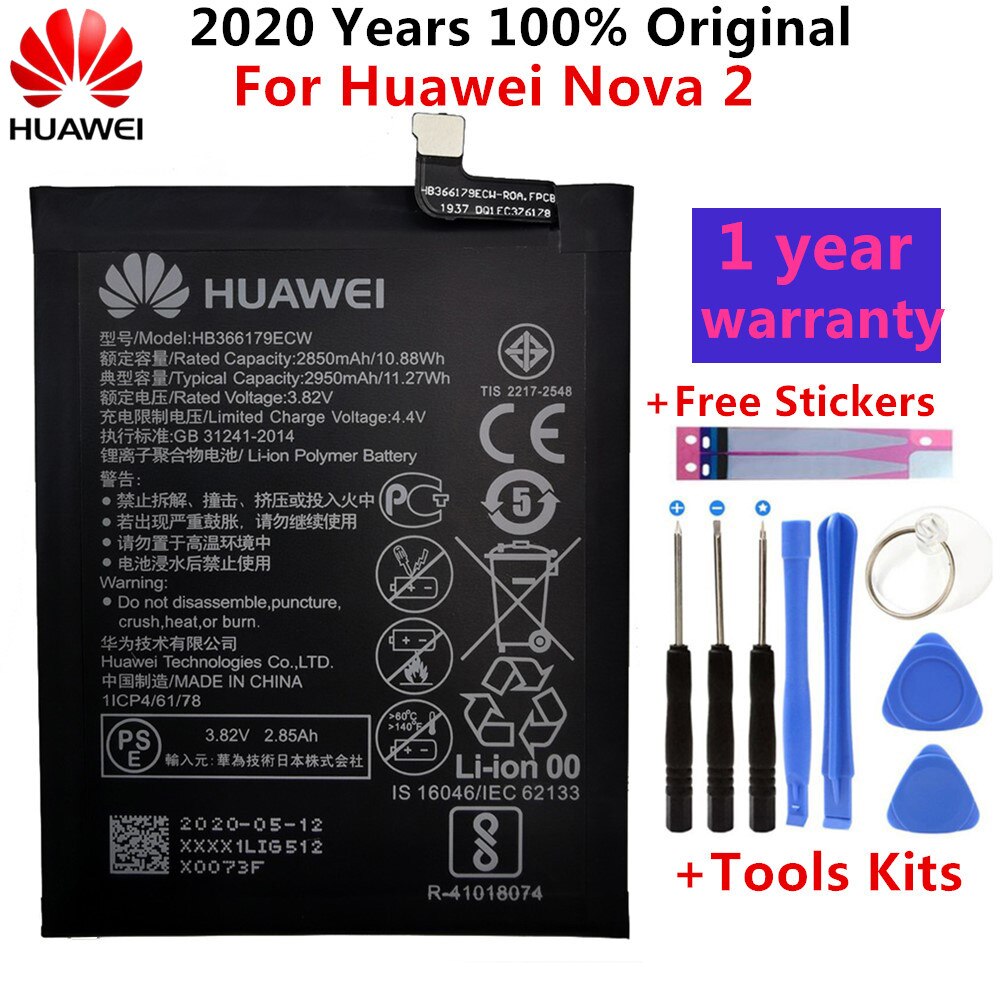 HuaWei Original Battery For Huawei Honor 7 9 P9 P10 P8 Lite For Mate 8 9 10 20 Pro P20 Pro Nova 2 Plus honor 8 5C 7C 7A battery: Huawei Nova 2