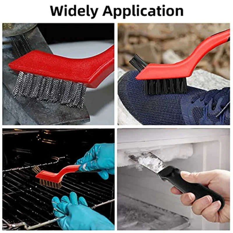 17,8 cm große Edelstahlbürste, Durcheinander-Reinigungsbürste, Polieren, Rostentferner, Metalldraht, Entgraten, Reinigungswerkzeug