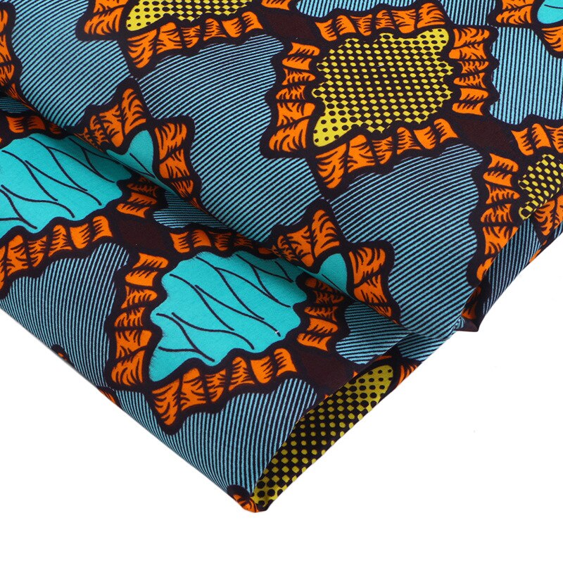 edle Wunderschöne Bunte Muster Druck Afrikanische Ankara Pagne Tissu Nigeria Wahre Garantierte Echt Wachs Stoff 6 Yards