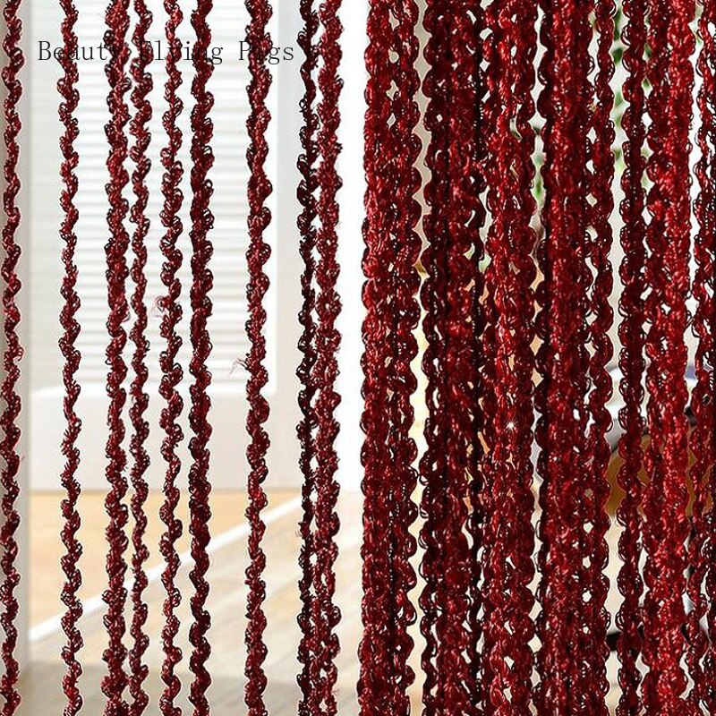 100 * 200cm Threaded Line Curtain Indoor Home Decoration Curtain Wedding Background Decorations Supplies