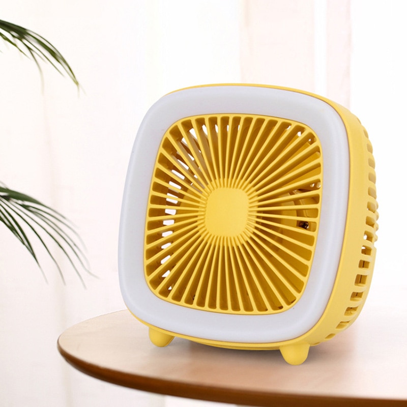 Air Cooler Fan Mini Desktop Air Conditioner Mini USB 360° Water Cooling Fan Humidifier Purifier Multifunction Summer