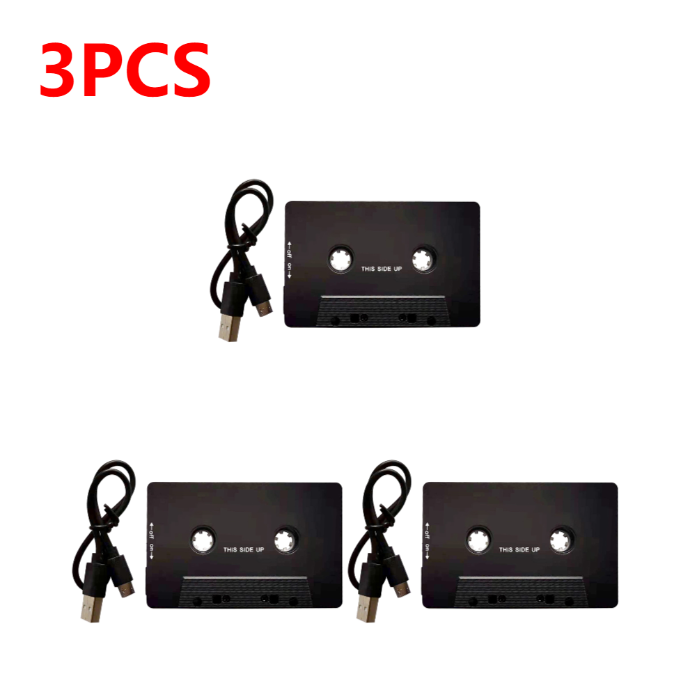 Bluetooth-kompatibel Konverter Auto Band AAC MP3 SBC Stereo Audio- Kassette Spieler AUX Adapter kabellos BT 5,0 Universal- Spieler: Weiß