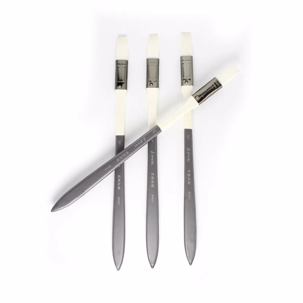 4-delige 1/2 "borstels olieverfborstel graffiti aquarel penseel kunstmateriaal gereedschapset voor acryl schrobborstel