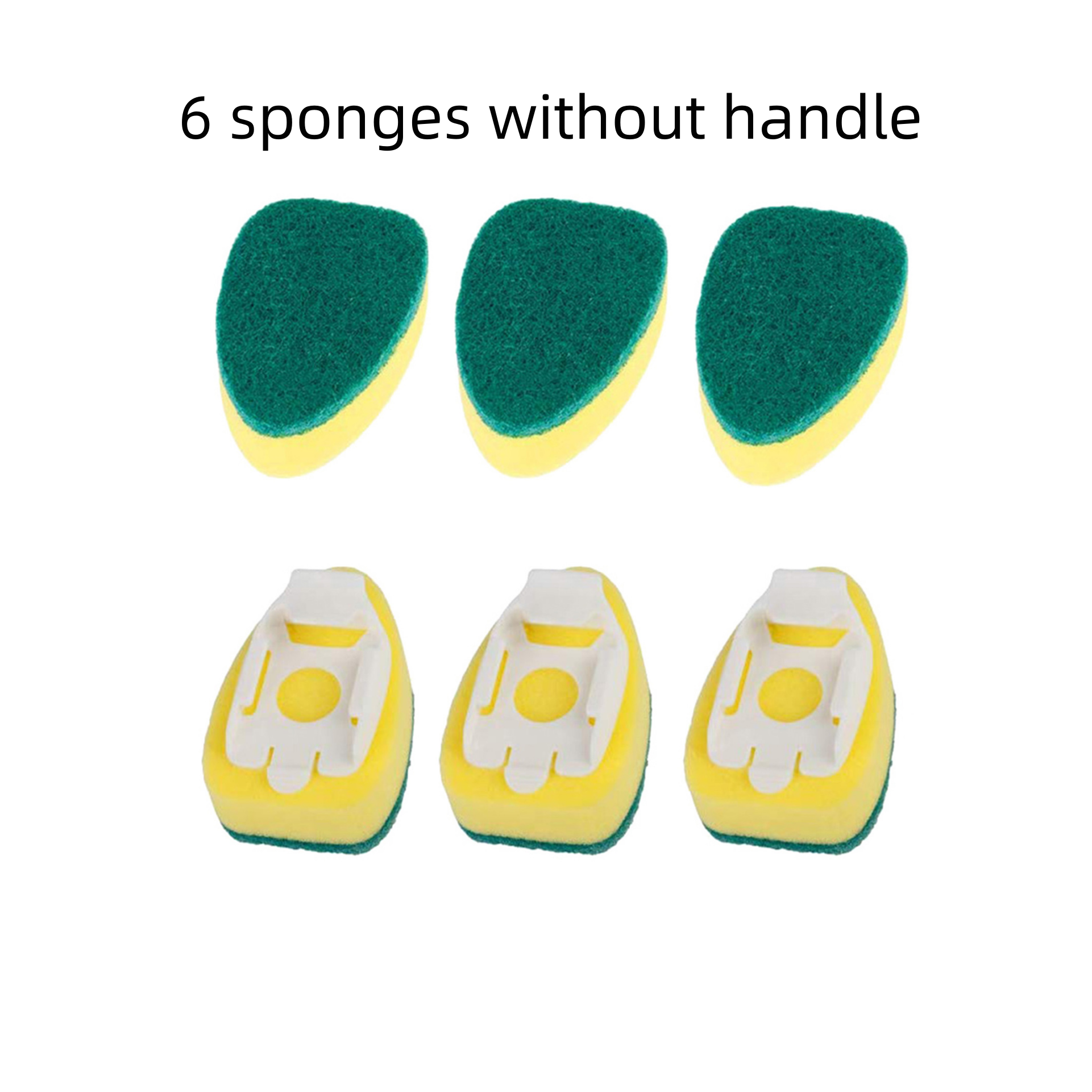 6/8/12 Stuks Dishwand Schotel Borstel Vervanging Hoofd Aanrecht Spons Handvat Borstel Schotel Scrubber Schoon tool Voor Vaatwas
