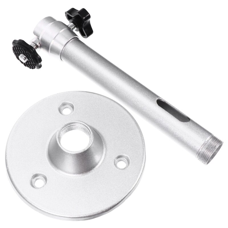 Aluminum Alloy Projector Mounts Low Profile Multiple Adjustment Ceiling Bracket Wall Ceiling Mount Hanger 360°Rotatable