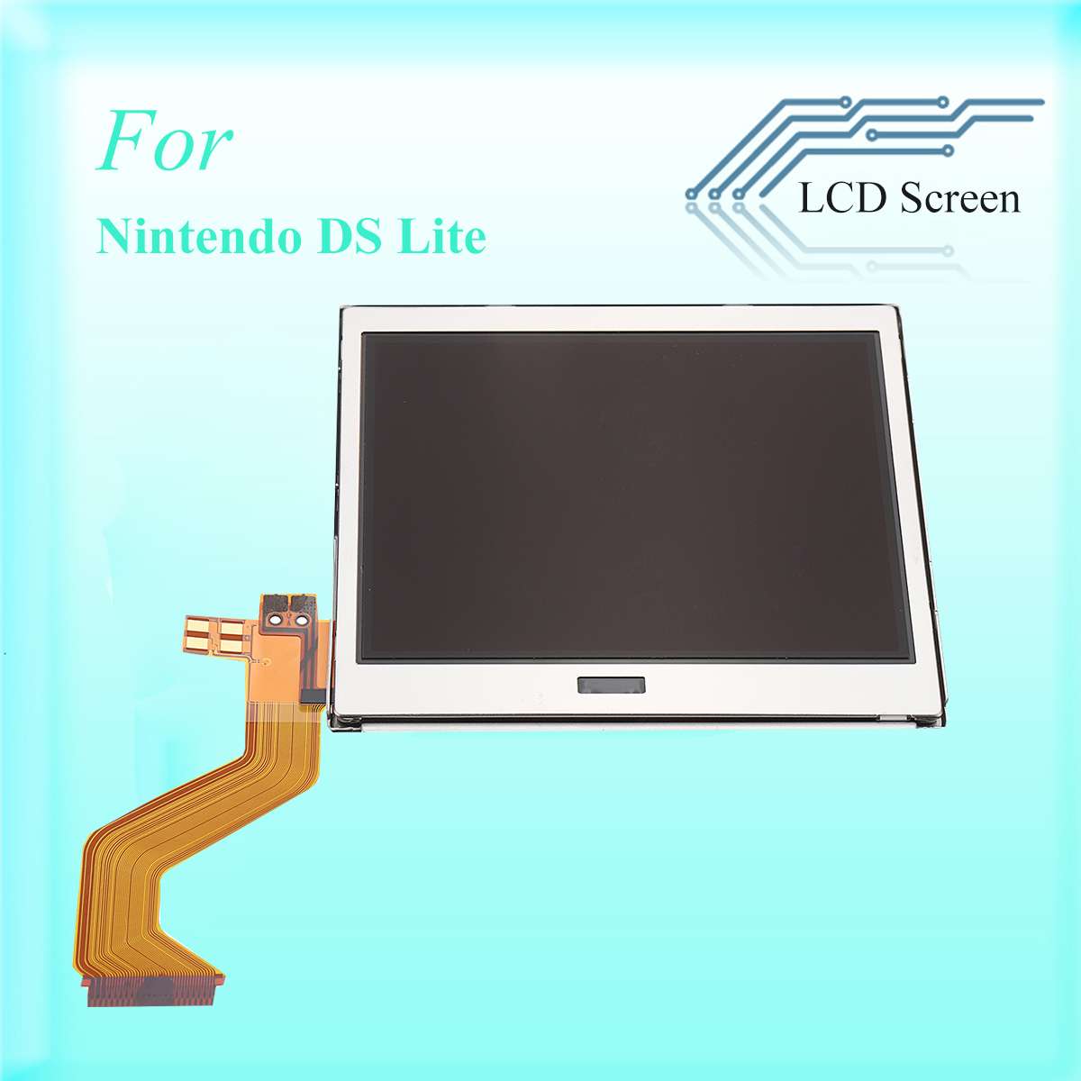 Pantalla LCD para Nintendo-DS-Lite, pieza de reemplazo de la pantalla LCD para reparación de pantalla defectuosa, 1 unidad