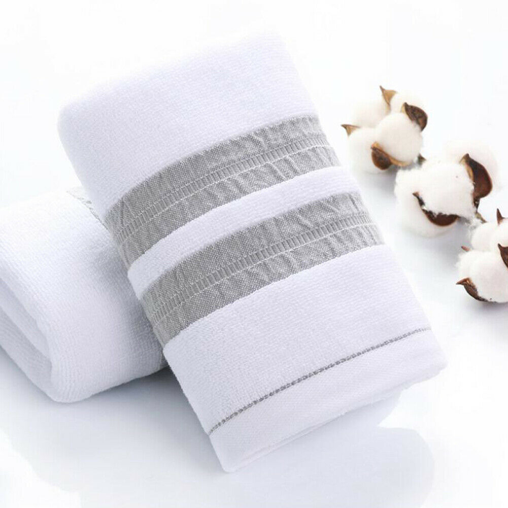 producto, toallas de baño de algodón suave para adultos, toalla absorbente de felpa de lujo, Sábana de baño playa rostro adulto, toallas básicas para hombres y mujeres: Blanco