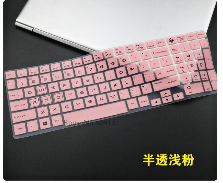 For HP OMEN IV 15-Dc0051Nr DC0008TX 15-DC0007TX 15 DC0006TX 15-dc0xxx Series Gaming Laptops 15 DC 15.6" Keyboard Cover Protector: Pink