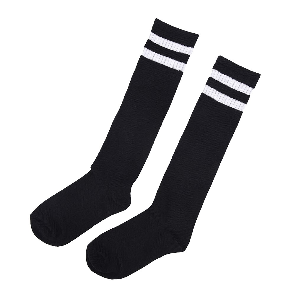 1 Pair Children Sport Football Socks Soccer Long Socks High Sock Baseball Hockey Basketball Running Football Training Socks: black