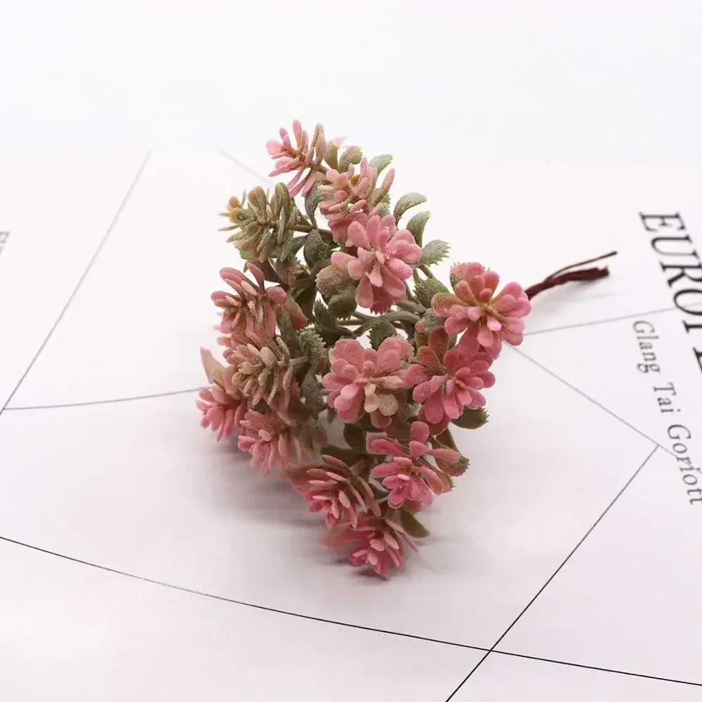 6 stücke/10 stücke Grün Kunststoff kiefer kegel vasen für Heimat Dekor hochzeit dekorative blumen kränze weihnachten Handwerk künstliche pflanzen