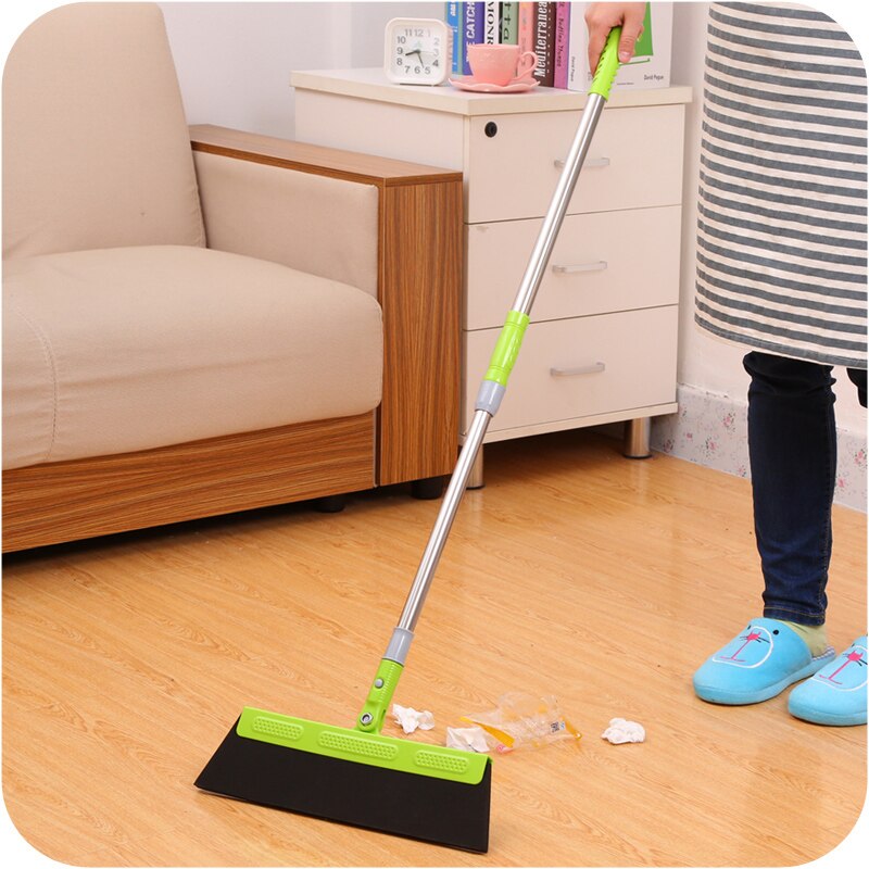 Magic Broom Sweep Dust Hair Bathroom Wiper Broom Rotate Connector Rubber Mop Cleaning Tool 180-degree rotating blade clean sweep: Default Title