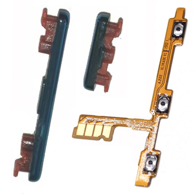Power Volume Button Flex For Huawei P30 Lite Original Phone Housing External On Off Side Key Cable Nova 4e: Silver