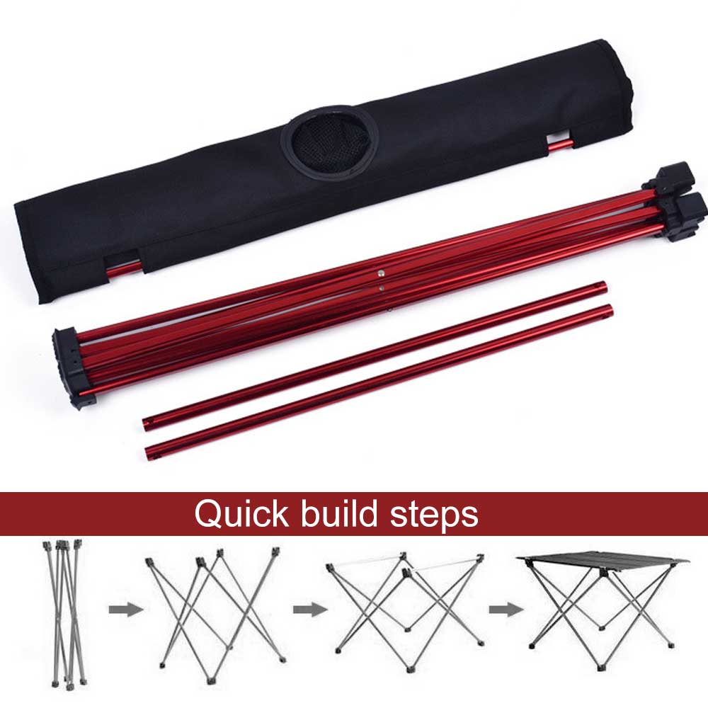 Portable Foldable Table Outdoor Camping Ultralight Aluminum Table BBQ Picnic 6061 Hiking Desk Fishing Ultra Light Folding Desk