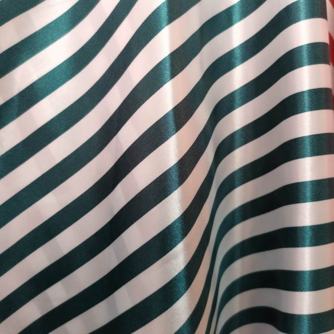 Bånd stribe blankt stof trykt charmeuse stof polyester tilda håndværk tørklæde materiale satin stoffer: 1