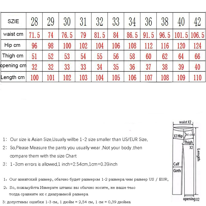 Straight Denim Trousers Ripped Jeans Men Casual Brand Motorcycle Hole Spring Summer Large Size