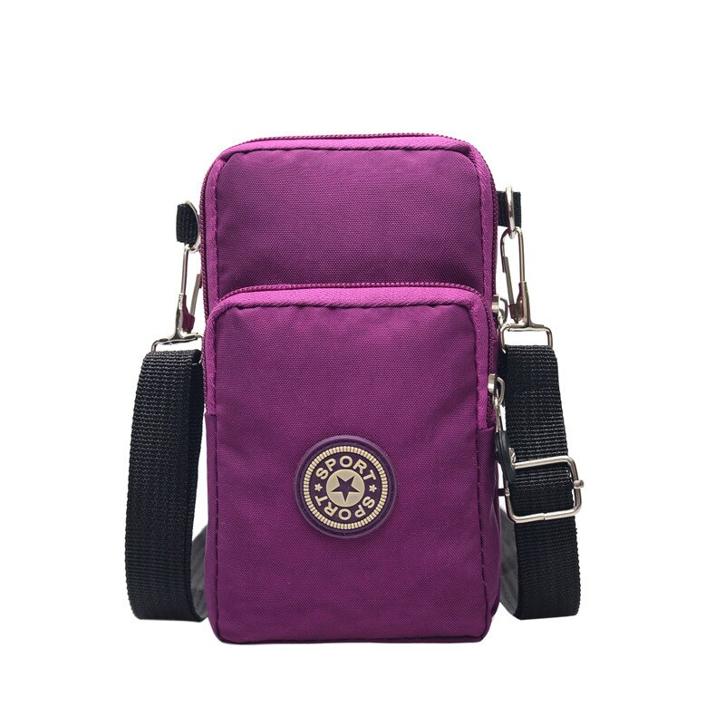 Womens Cross-Body Cell Phone Shoulder Strap Wallet Pouch Purse Mobile Phone Bags TOO789: Purple