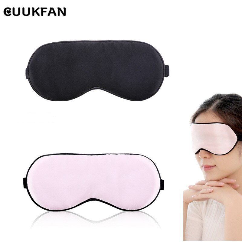 Effen Satijn Slaap Bril Eye Shading Maskers Lunchpauze Blinddoek Voor Slaap Oogbescherming Slaap Band