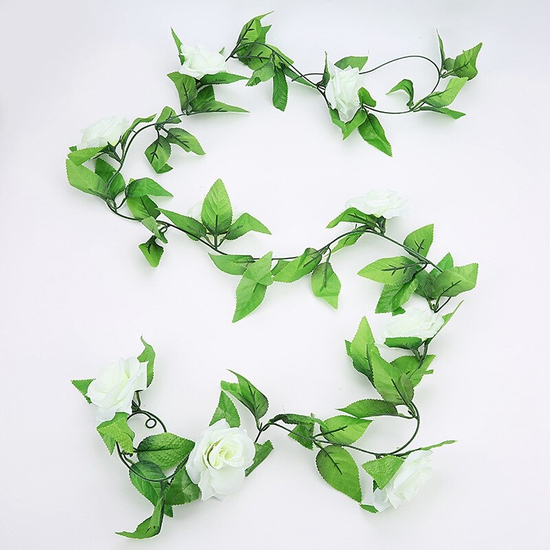Artificial Plants All for Wedding Roses Flower Vine Christmas Bathroom Decorative Flowers Wall Home Decor Household Products: 8