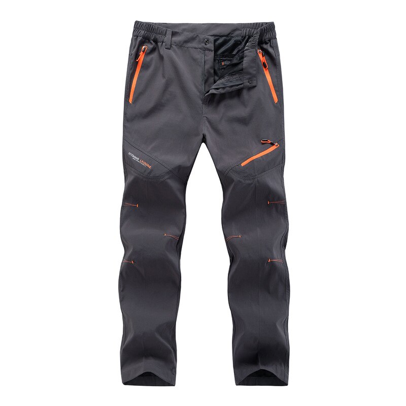 Hot 2021 Outdoor Summer pantaloni da allenamento sportivi traspiranti impermeabili antivento da uomo pantaloni da allenamento da campeggio ad asciugatura rapida: 4XL / GRAY