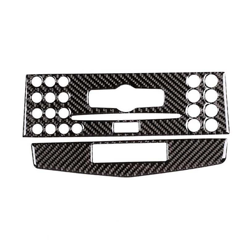 Voor mercedes-benz-c-klasse  w204 koolstofvezel centraal bedieningspaneel navigatie cd-paneel decoratieve afdekking: Enkel gat